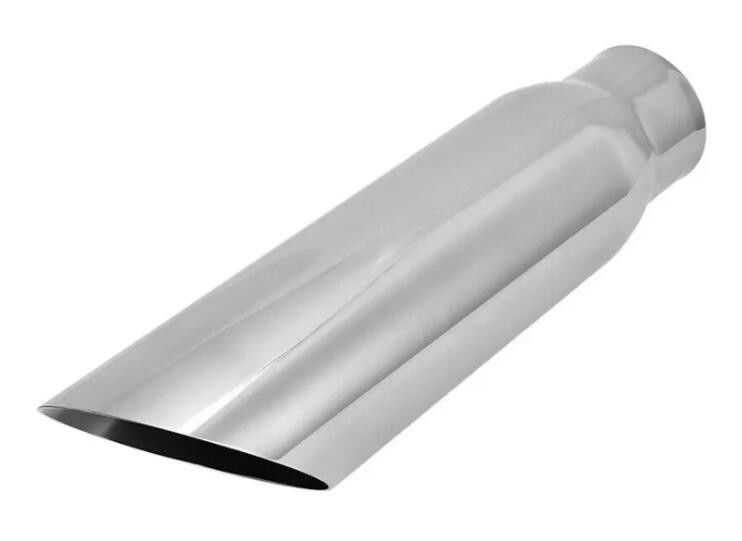 SS304 2.5in Inlet 3in Outlet Exhaust Tail Tips Straight Pipe Exhaust Tips
