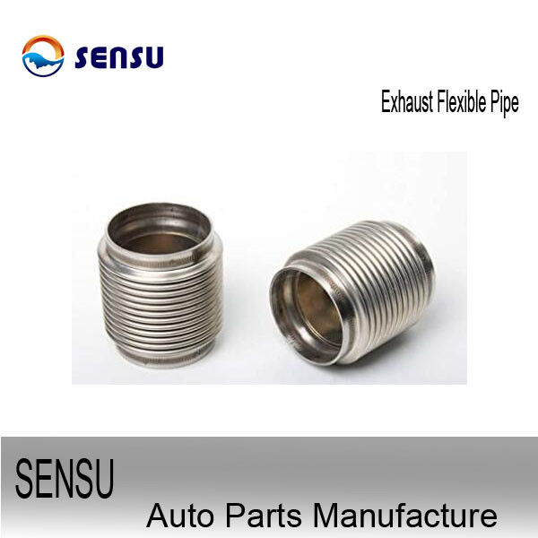 Vibration Absorb 3 Inch Stainless Steel Exhaust Flex Pipe SS202  Wire Braid