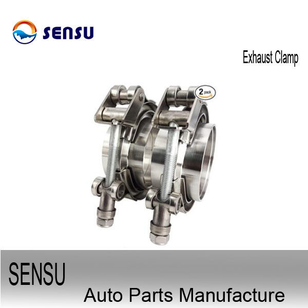 High Tension SS201 Stainless Steel Exhaust Pipe Clamp 1.50inch Easy Insullation