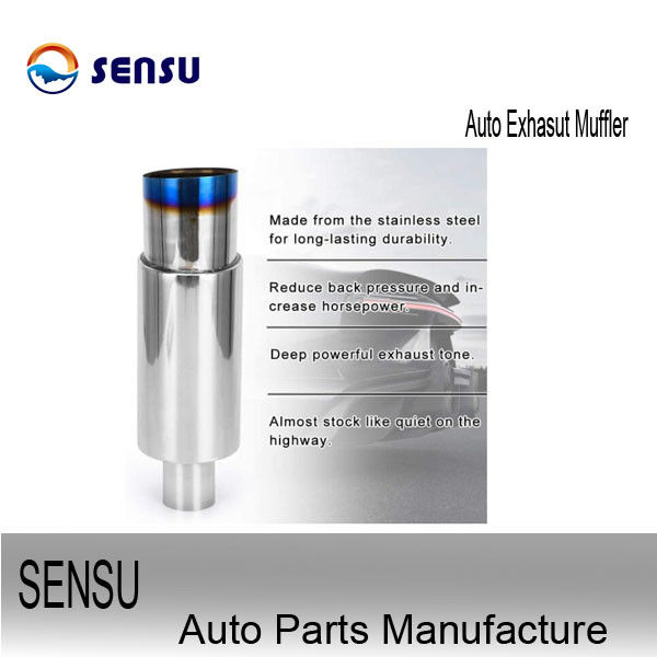 Auto Direct Fit Stainless Steel Exhaust Mufflers 2.75" To 3.25" Anti Wear