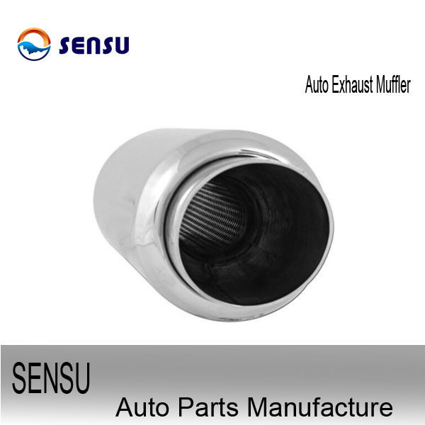 SS201 Stainless Steel Exhaust Parts Universal Exhaust Silencer Chambered