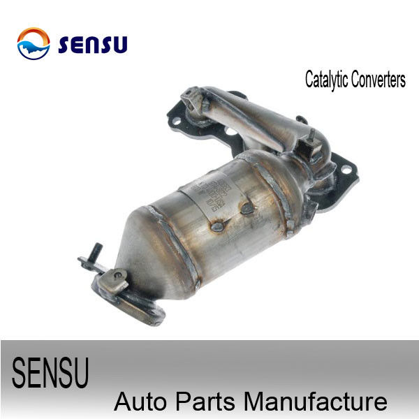 2x2 Inlet Outlet Exhaust Catalytic Converter