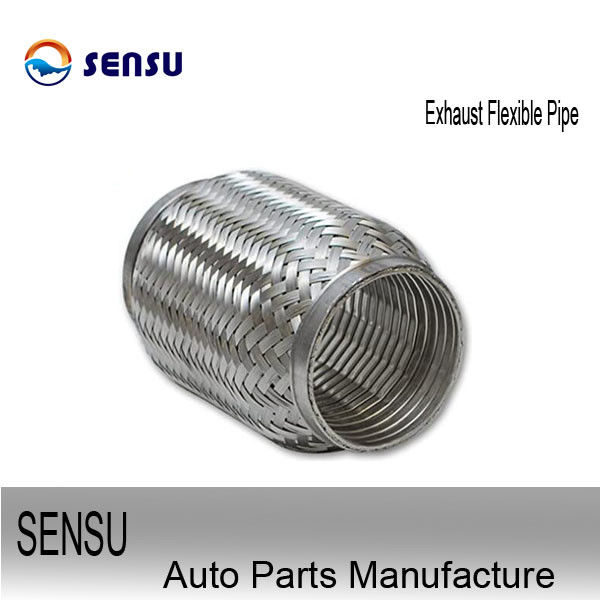 SENSU Stainless Steel Exhaust Parts SS201 Exhaust Flex Pipe Connector 2"X6"