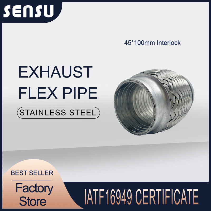 Stainless Steel Inside Interlock Exhaust Flexible Pipe 45X100mm